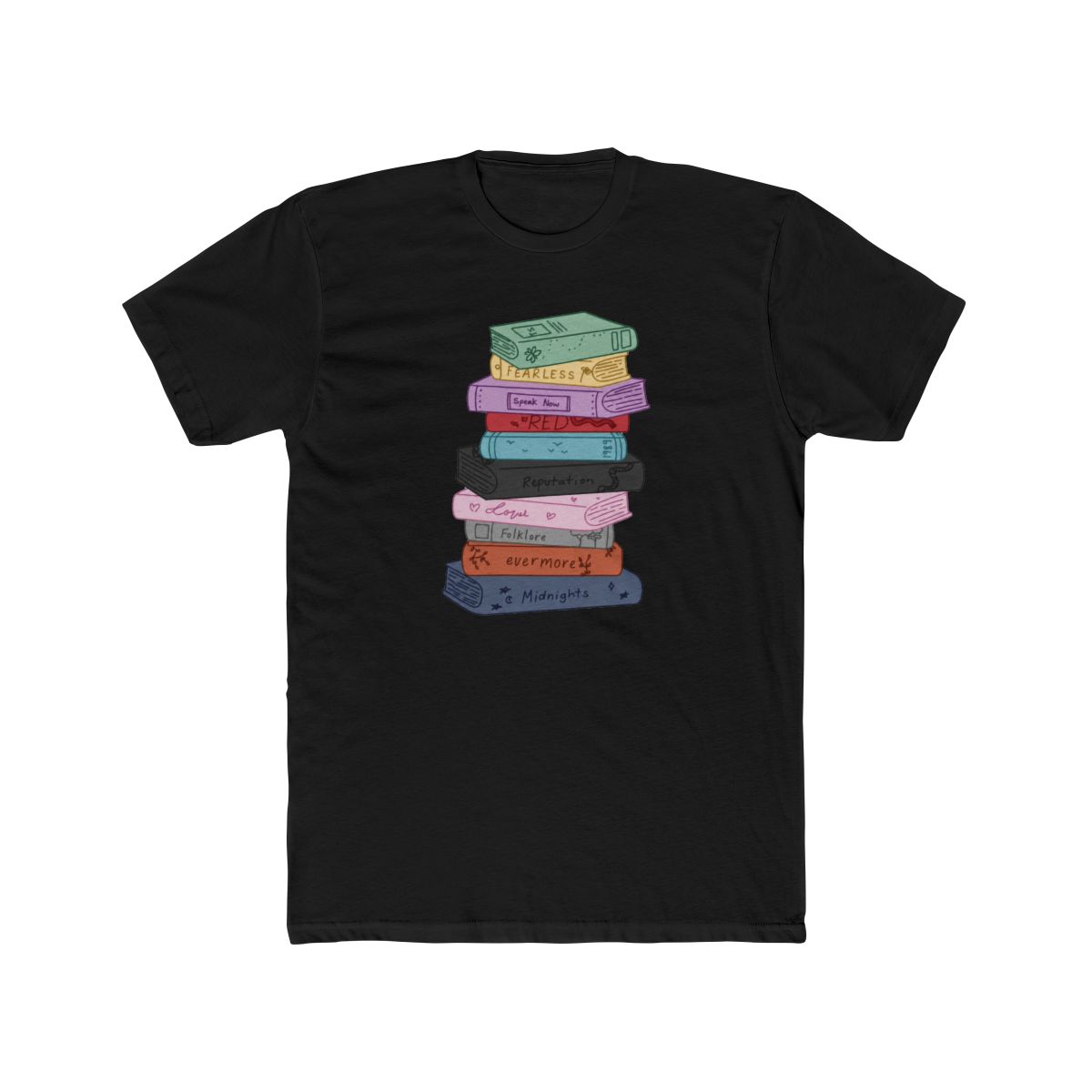 Taylor Swift Eras Bookshelf T Shirt