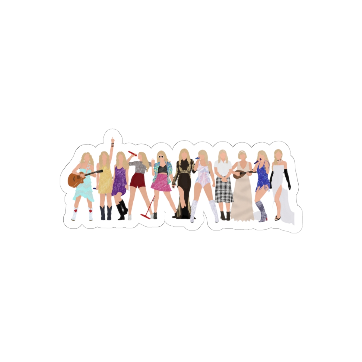 Eras Tour Taylor Swift Sticker | Cute Swiftie Vinyl Decal