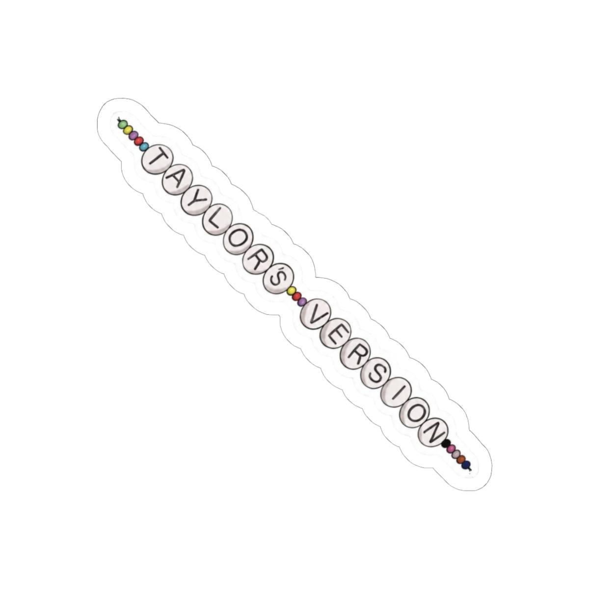 Taylor's Version Beaded Friendship Bracelet Sticker | Cute Swiftie Vinyl Decal