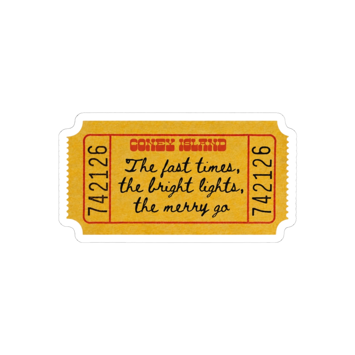 Taylor Swift Coney Island Sticker | Wistful Folklore Vinyl Decal