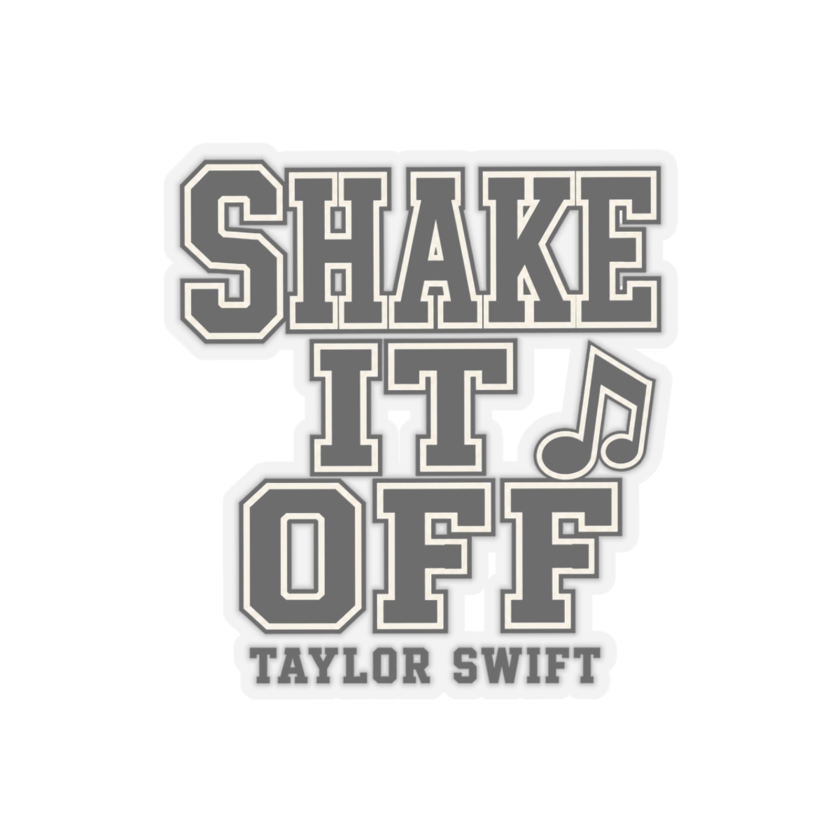 Taylor Swift "Shake it Off" Sticker - alternate angle 2, merchandise