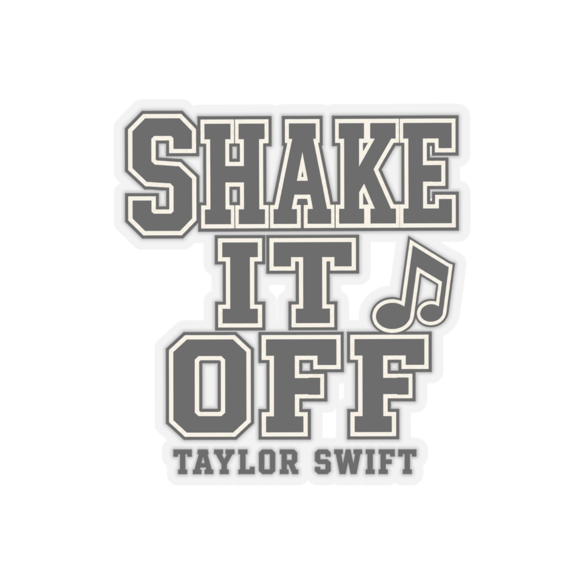 Taylor Swift "Shake it Off" Sticker - alternate angle 3, merchandise