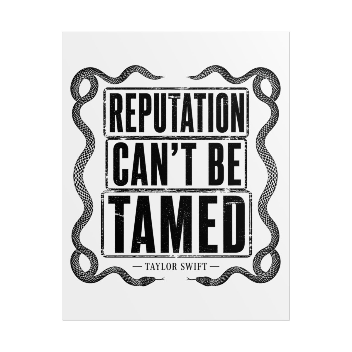 Taylor Swift "Reputation Can" Poster - alternate angle 1, merchandise