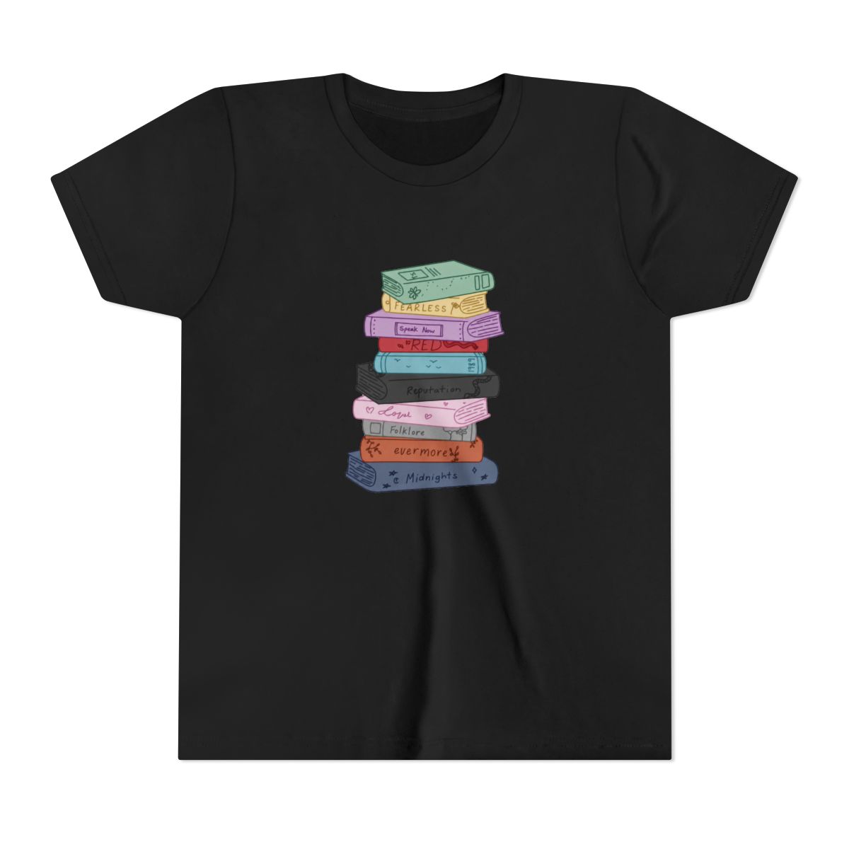 Taylor Swift Eras Bookshelf Kids T Shirt