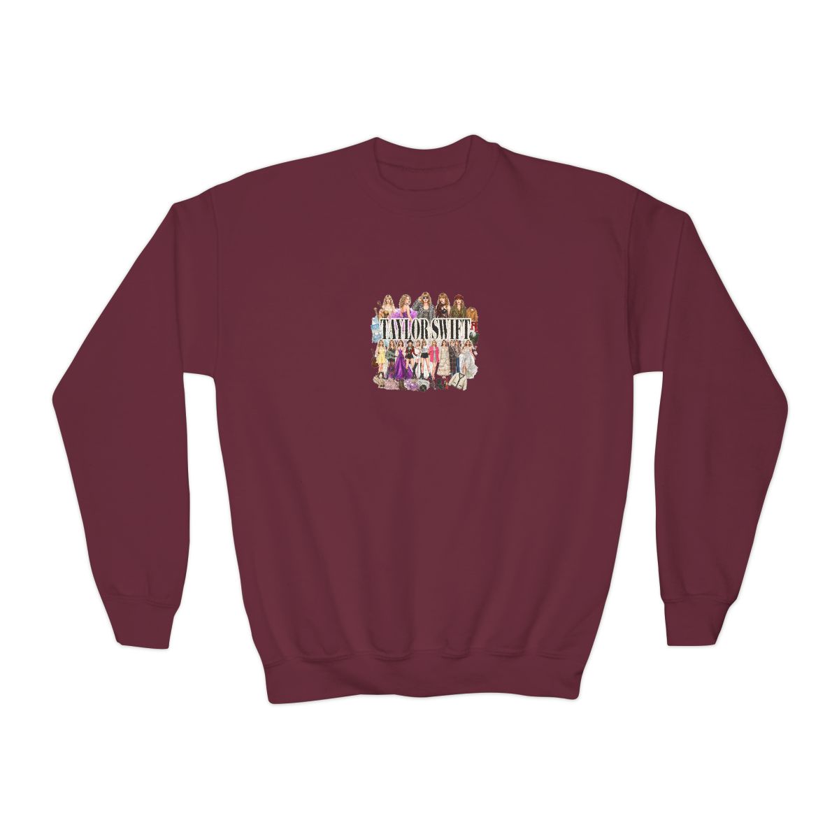 TTPD Eras White Kids Crewneck - alternate angle 4, merchandise