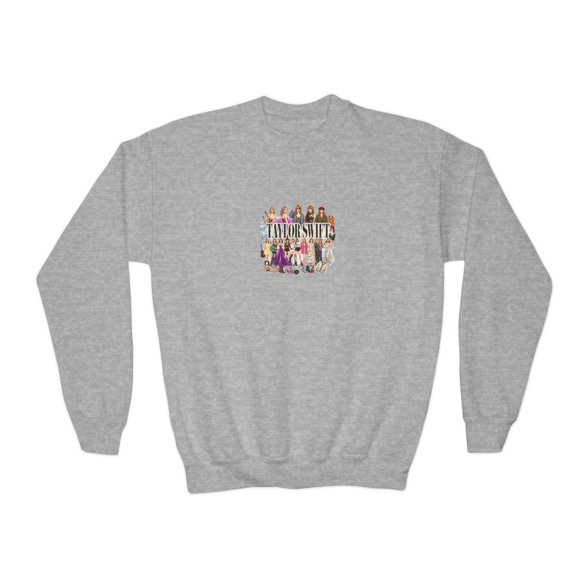 TTPD Eras White Kids Crewneck - alternate angle 3, merchandise